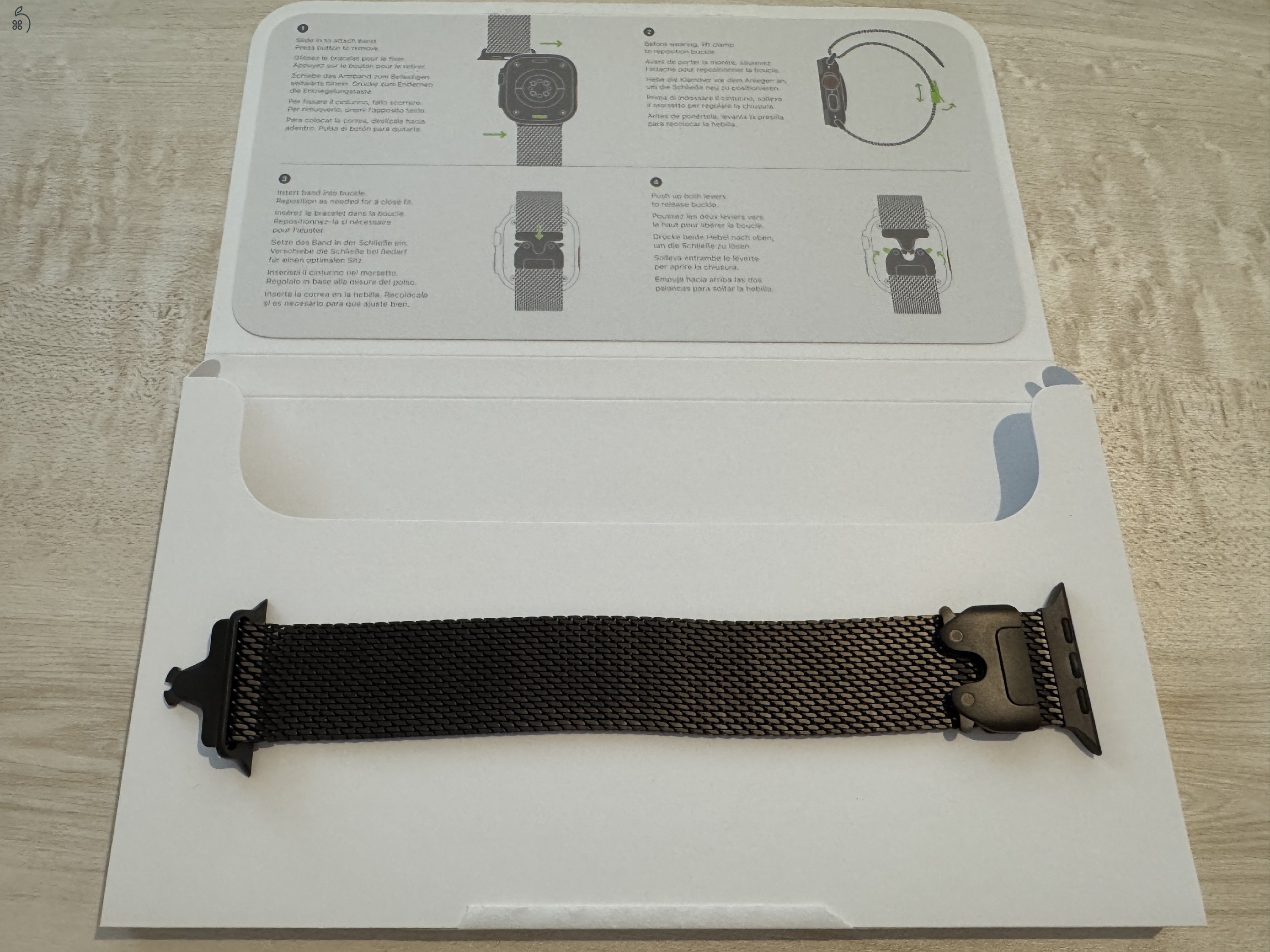 Apple  Titanium Milanese Loop - S - eredeti milánói szíj