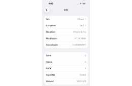 IPhone 15 pro fekete 128gb megkímélt 