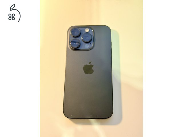 IPhone 15 pro fekete 128gb megkímélt 