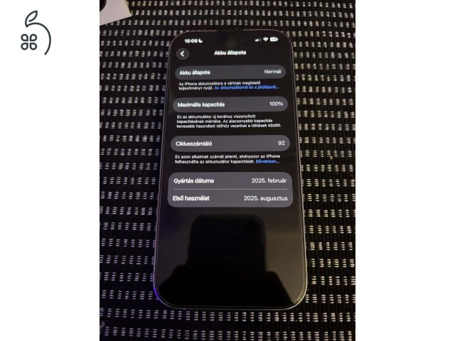 iPhone 16 Pro 128 GB - Garanciával 2028.08.12-ig