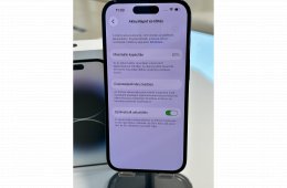 Újszerű iPhone 14 Pro 128GB Fekete 82% Akku Független 3Hó Gar + Beszámítás 