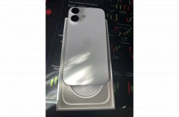 Apple Iphone 16 128GB fehér, kártyafüggetlen, hibátlan