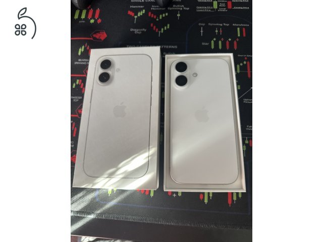 Apple Iphone 16 128GB fehér, kártyafüggetlen, hibátlan