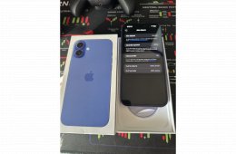 Iphone 16 plus 128GB, kártyafüggetlen, gyári garancia, hibátlan, karcmentes