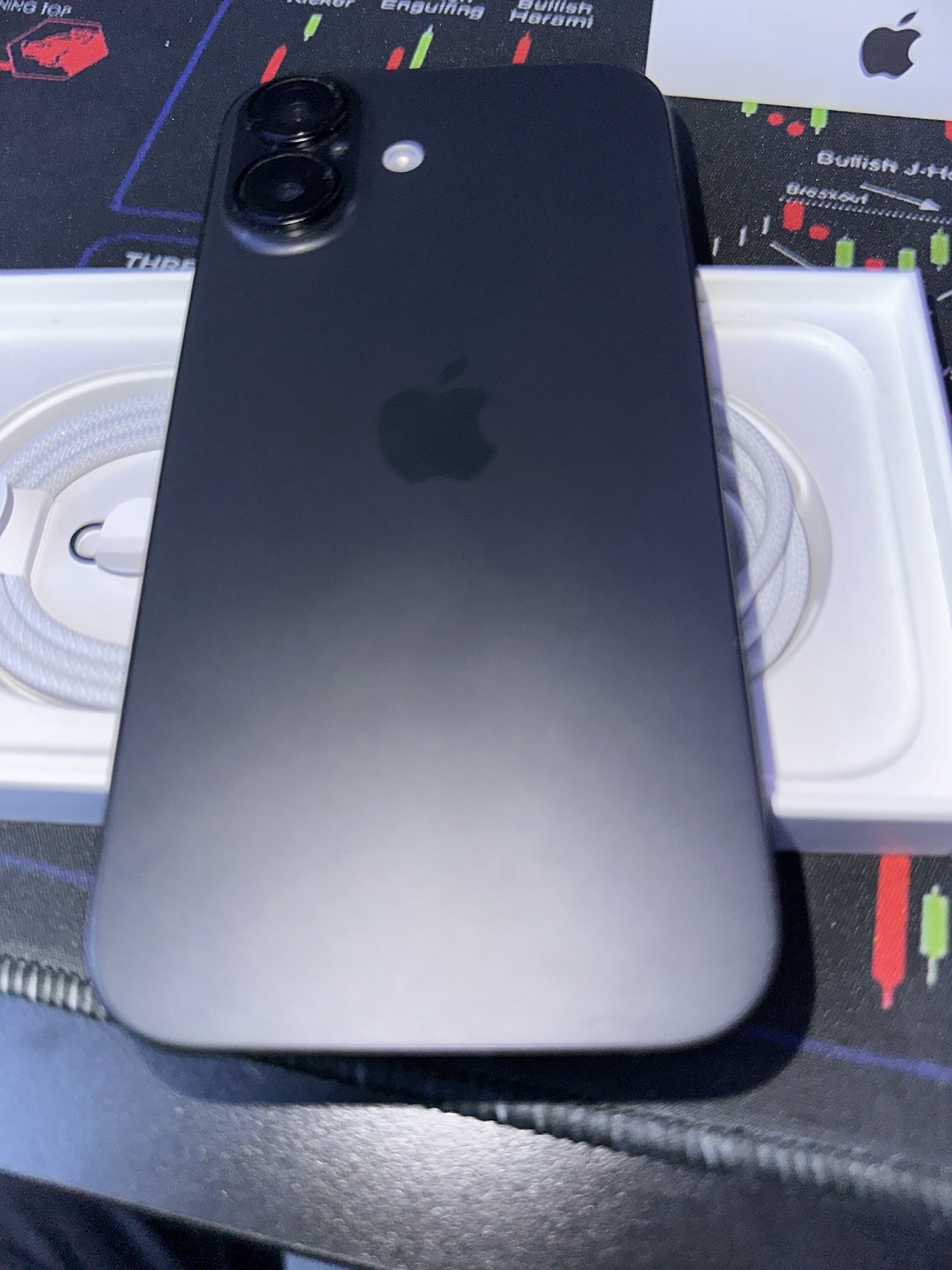 Apple Iphone 16 128GB fekete, kártyafüggetlen, hibátlan, karcmentes