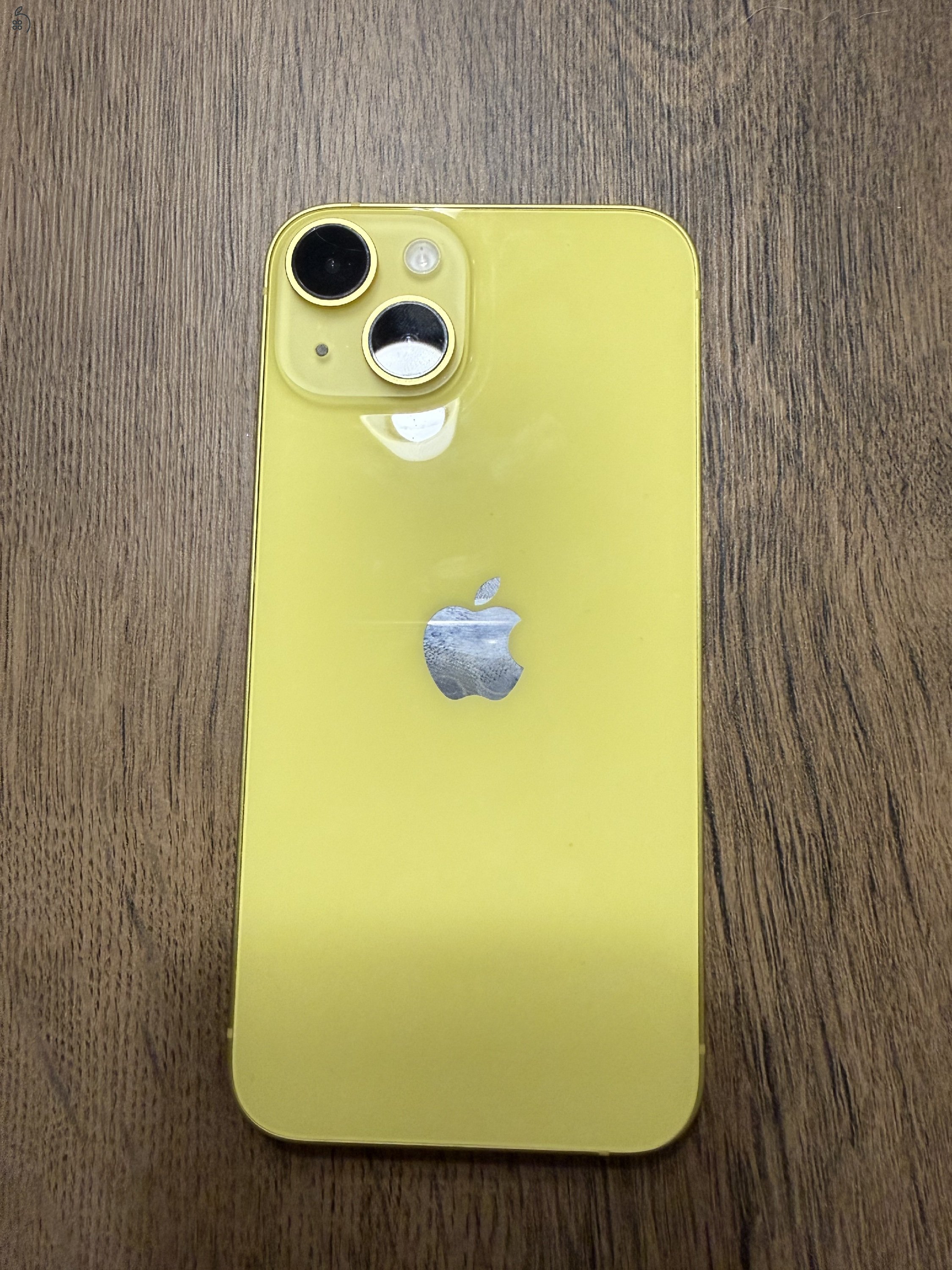 IPhone 14 128gb, sárga, karc mentes
