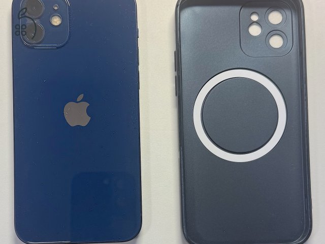 Iphone 12 Blue független, 128GB, doboz, hibátlan kijelző, Face ID ok, tokok + új kábel