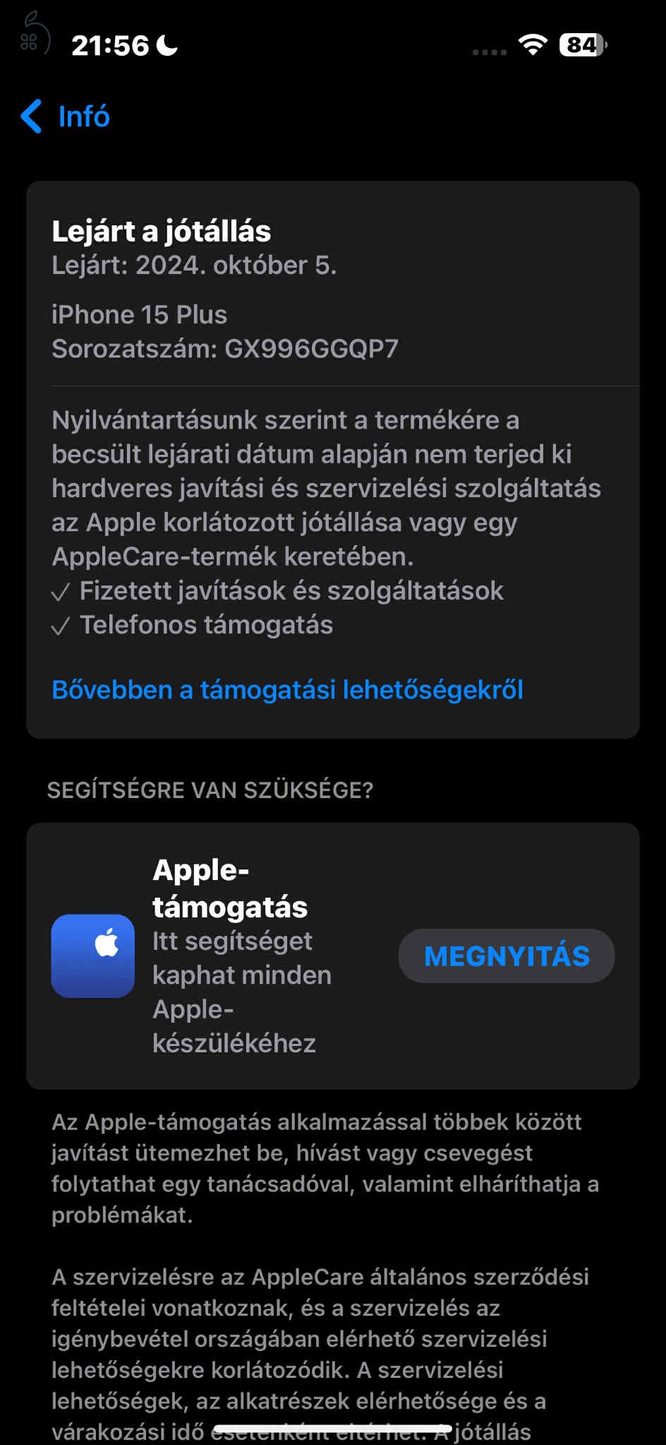 iPhone 15 Plus 128Gb Kártyafüggetlen 