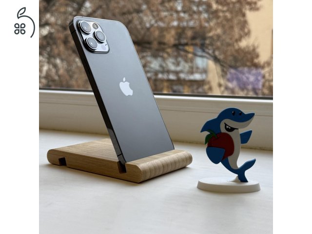 HIBÁTLAN iPhone 12 Pro Max 128GB Graphite -1 ÉV GARANCIA - Kártyafüggetlen, MS4025