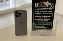 iPhone 15 Pro Max 256GB Független/Újszerű/1-3 hónap gar./Akku 85%/p160