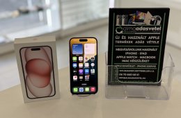 iPhone 15 128GB Független Megkímélt/1 hónap gar./Akku 82%/p4660