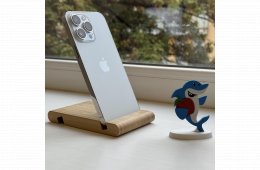 HIBÁTLAN iPhone 14 Pro Max 128GB Silver -1 ÉV GARANCIA - Kártyafüggetlen, MS4239, 100% Akksi 