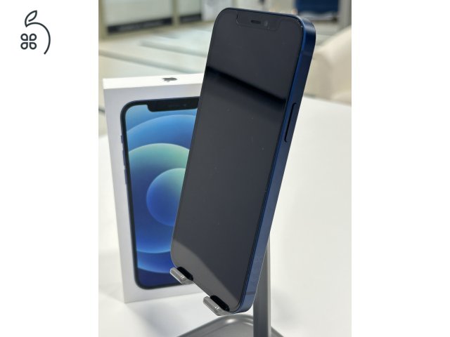 Újszerű iPhone 12 128GB Kék Új 100% Akku Független 3Hó Gar + Beszámítás