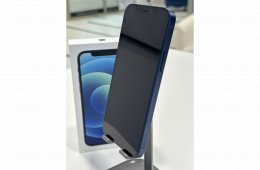 Újszerű iPhone 12 128GB Kék Új 100% Akku Független 3Hó Gar + Beszámítás