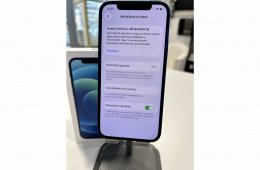 Újszerű iPhone 12 128GB Kék Új 100% Akku Független 3Hó Gar + Beszámítás