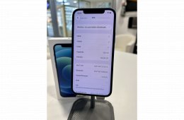 Újszerű iPhone 12 128GB Kék Új 100% Akku Független 3Hó Gar + Beszámítás