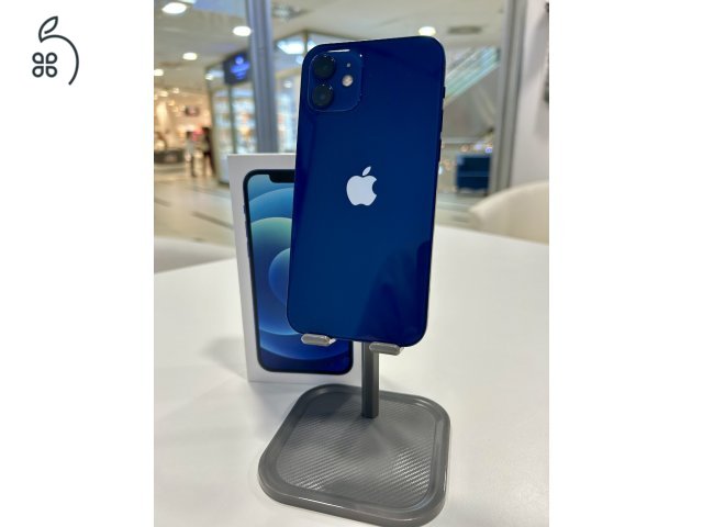 Újszerű iPhone 12 128GB Kék Új 100% Akku Független 3Hó Gar + Beszámítás