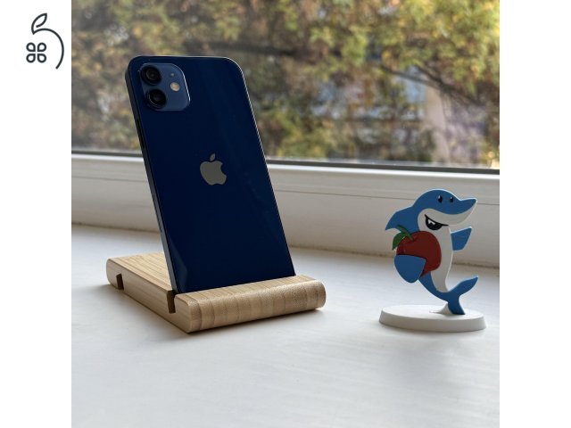 GYÖNYÖRŰ iPhone 12 64GB Blue -1 ÉV GARANCIA -Kártyafüggetlen, MS4121
