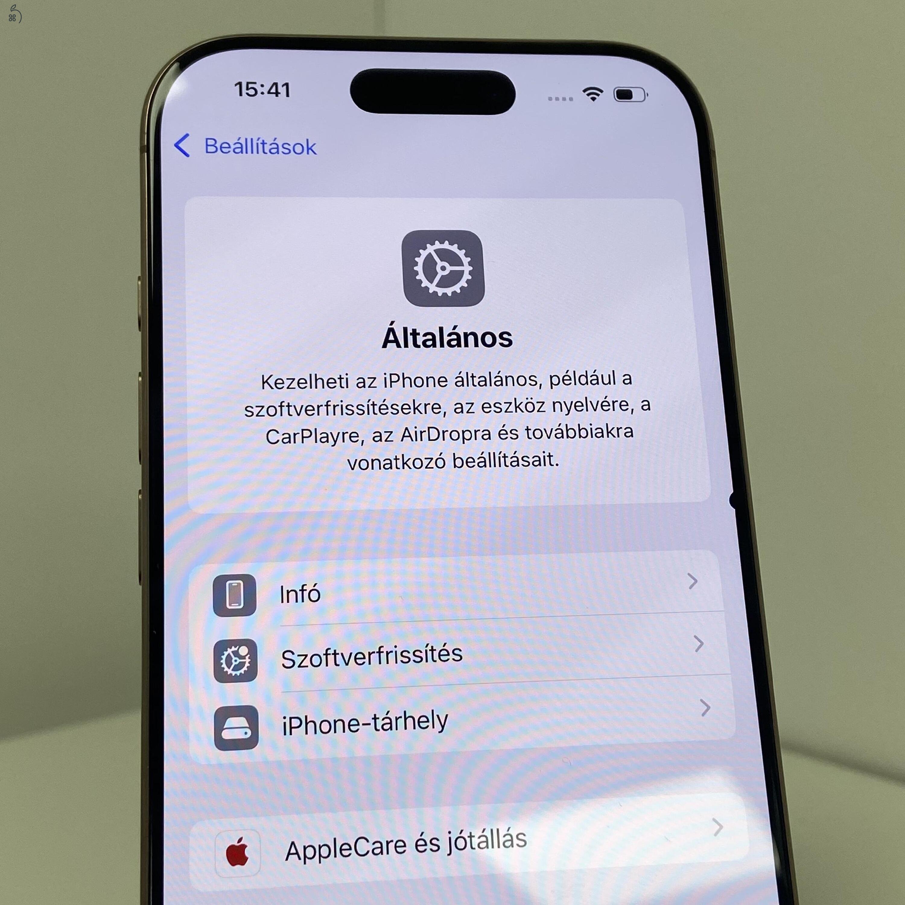 iPhone 16 Pro 128GB Desert Titanium -1 ÉV GARANCIA - Kártyafüggetlen