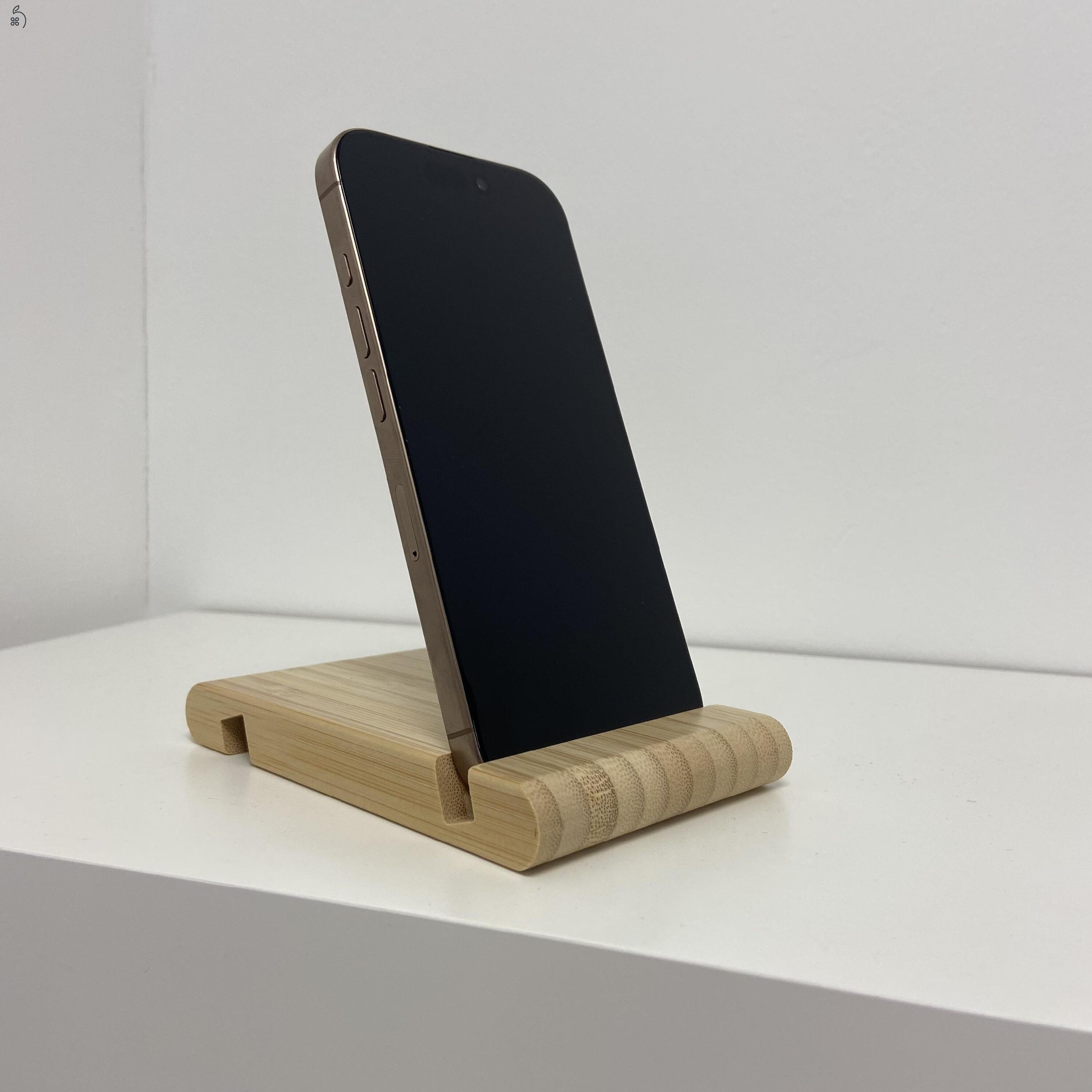 iPhone 16 Pro 128GB Desert Titanium -1 ÉV GARANCIA - Kártyafüggetlen