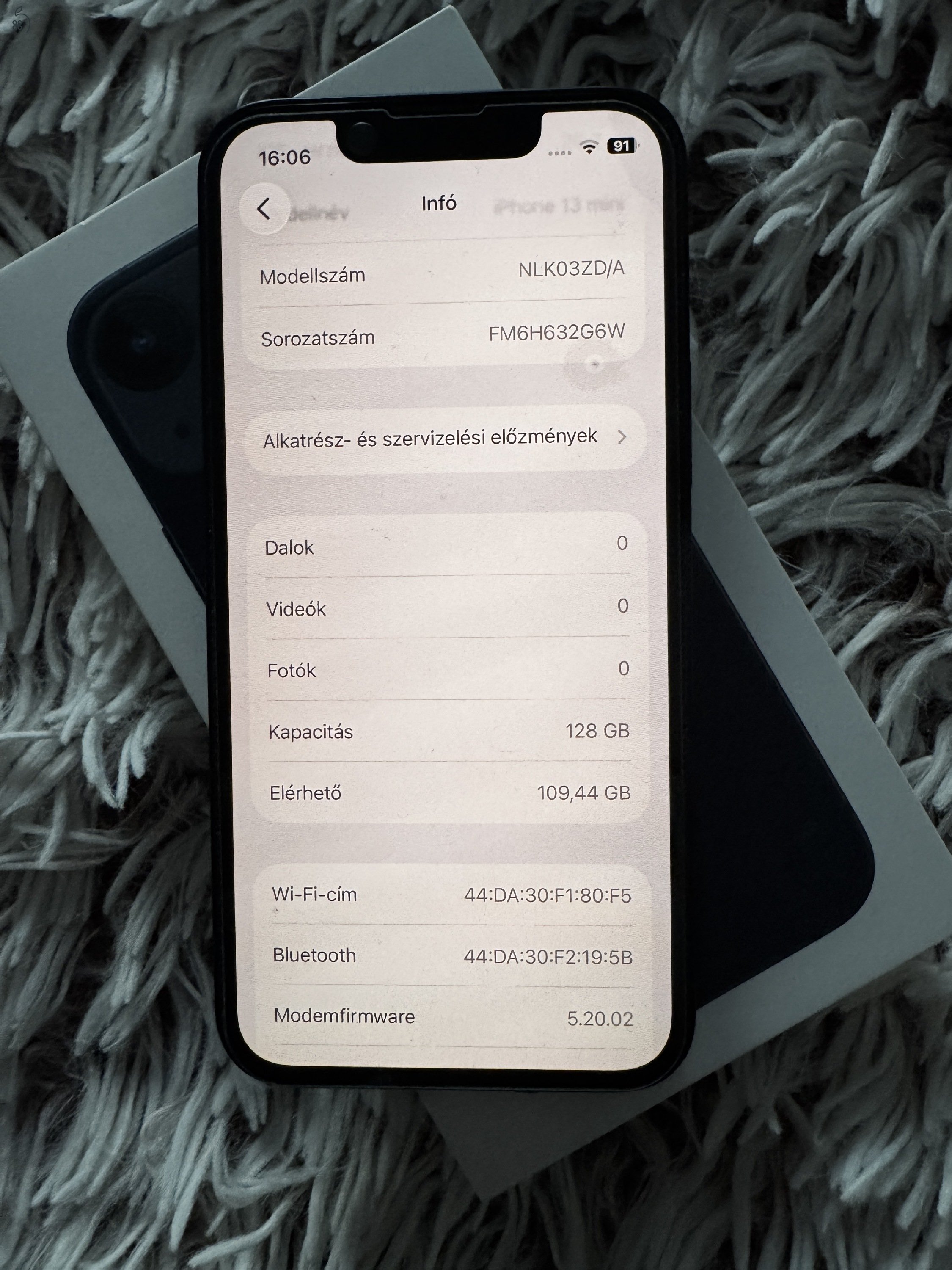 Iphone 13 mini, 128 Gb, független