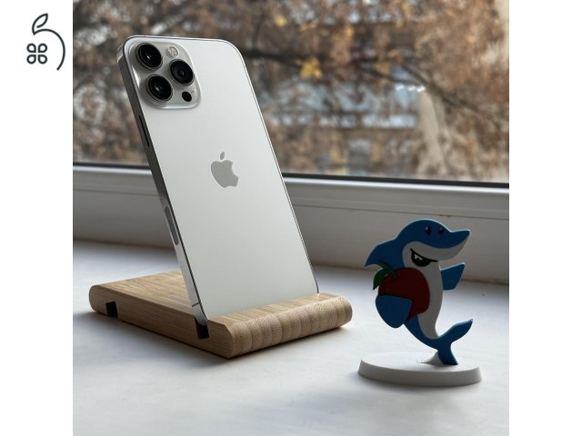 GYÖNYÖRŰ iPhone 13 Pro Max 128GB Silver -1 ÉV GARANCIA - Kártyafüggetlen, MS4160