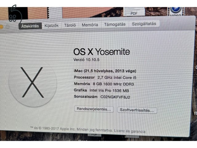 Megbízható 21,5 hüvelykes iMac (2013 vége)