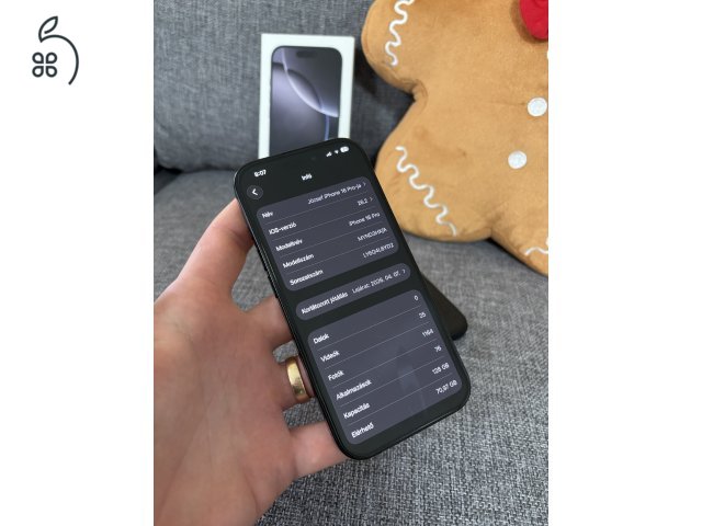 iPhone 16 Pro 128 GB hibátlan, garanciális
