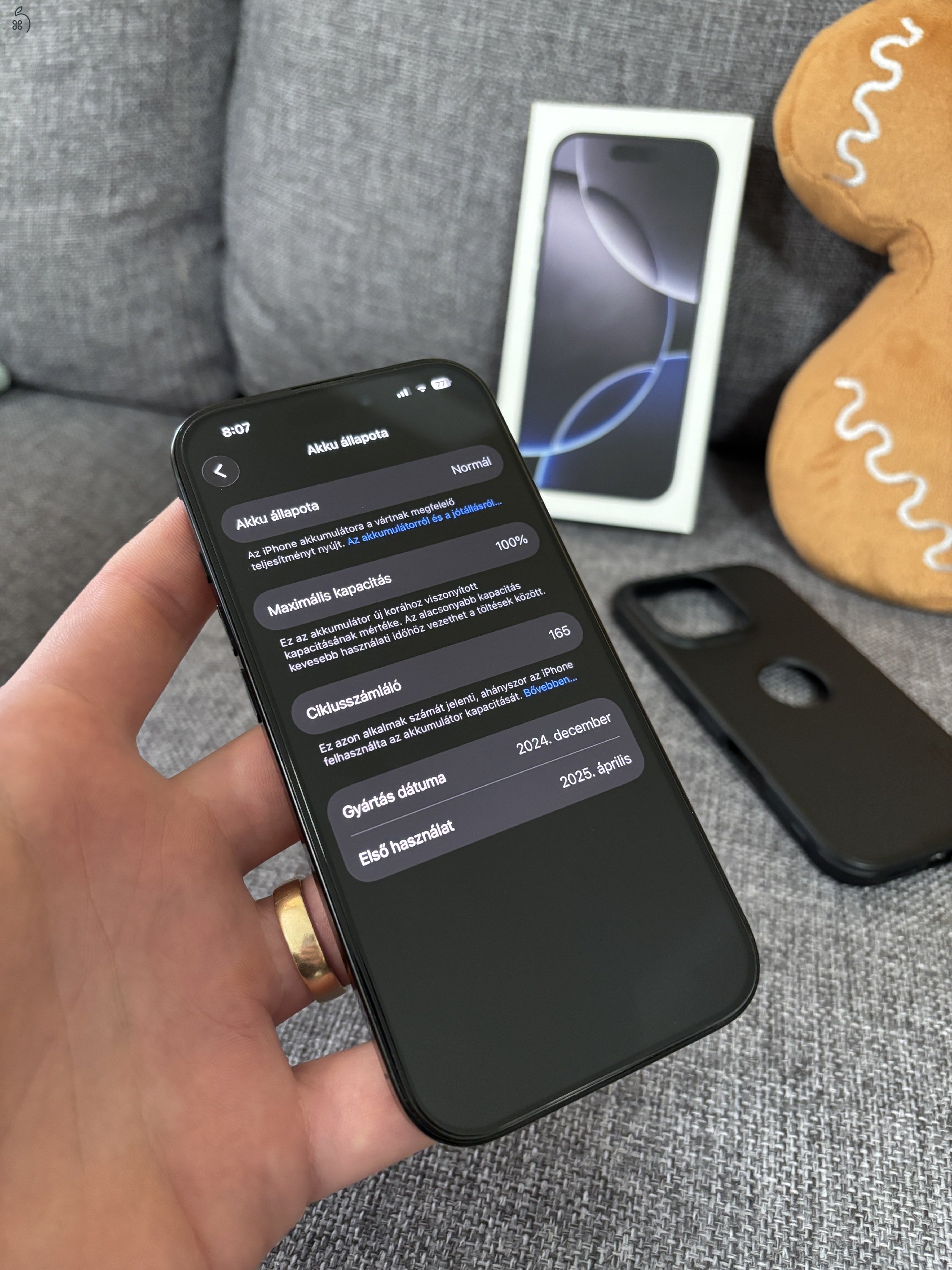 iPhone 16 Pro 128 GB hibátlan, garanciális