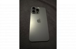Eladó Iphone 15 Pro max natúr titán 256 Gb