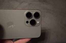 Eladó Iphone 15 Pro max natúr titán 256 Gb