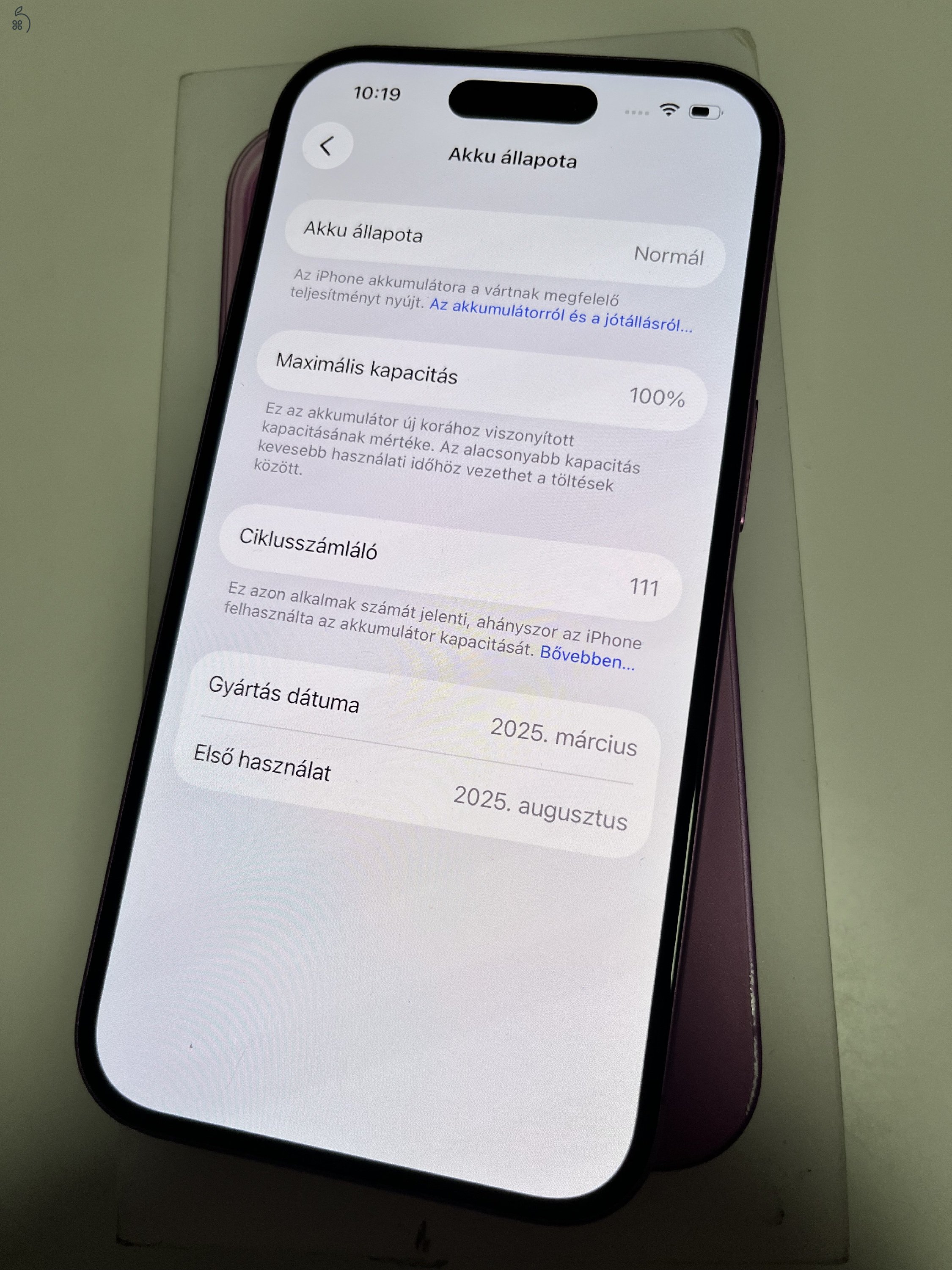 iPhone 16 128GB Apple garancia! Akku 100%!