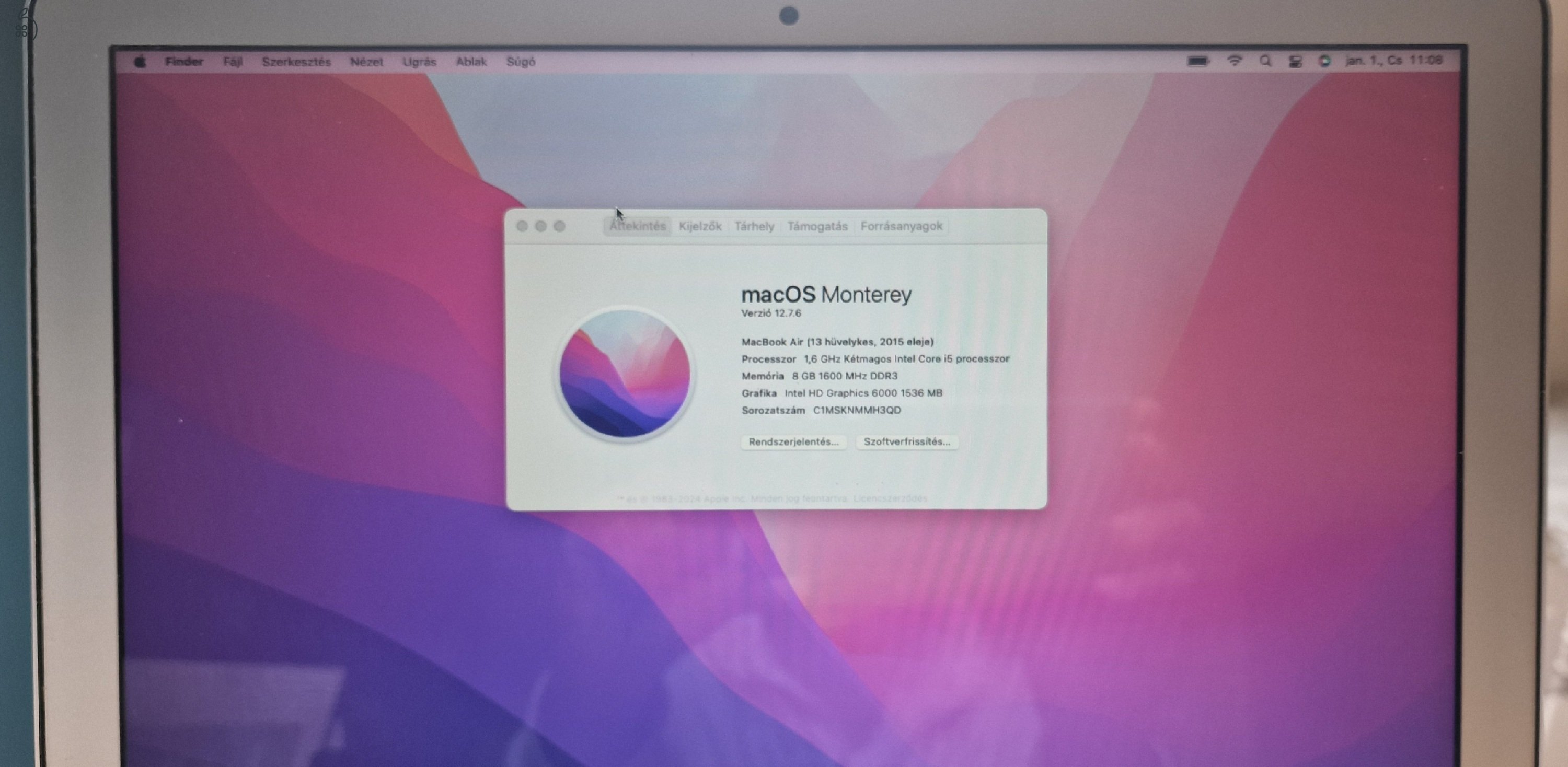 Eladó MacBook Air 13