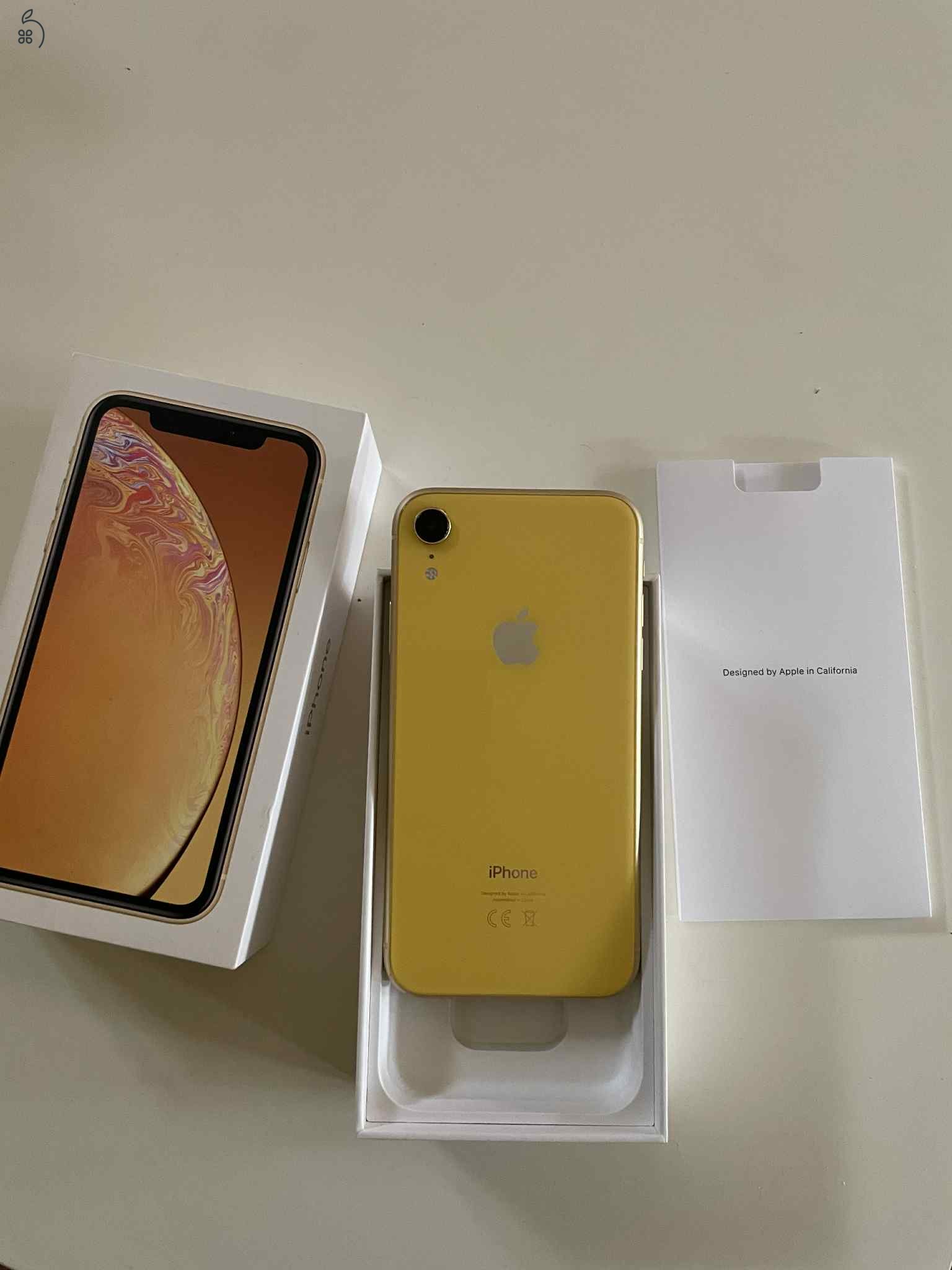 Nagyon szép iPhone XR 64gb sárga