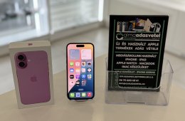 iPhone 16 128GB Független Karcmentes/2028.12.30.Gar./Akku 100%/p4665