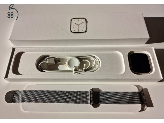Eladó, használt, kitűnő állapotban lévő Apple Watch Series 7 GPS auminium 45 mm okosórám