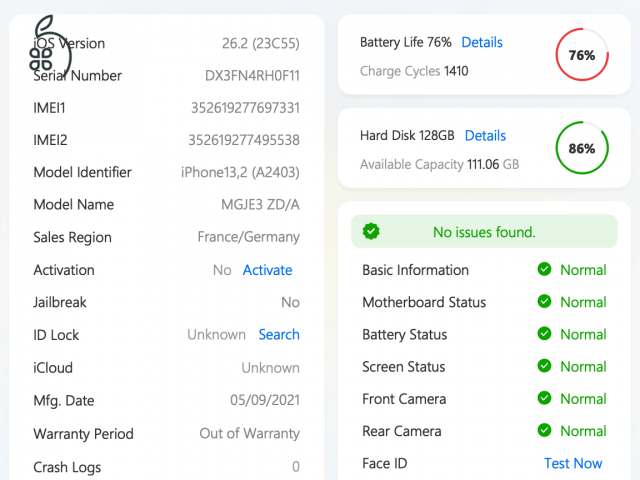 Iphone 12 Blue 128GB