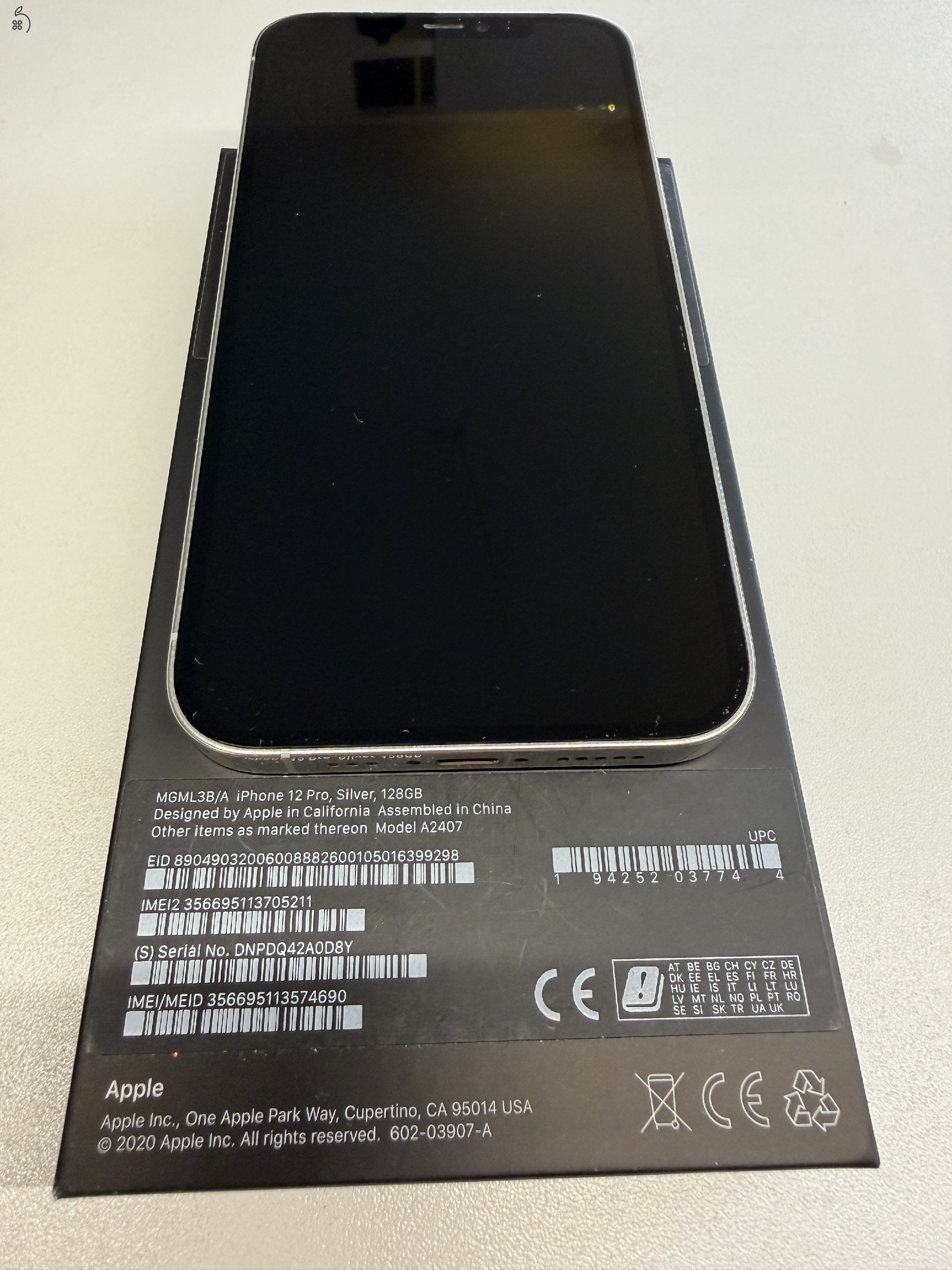 Iphone 12 Pro Silver 128 GB Független