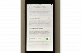 Újszerű iPhone SE 3 Red 64gb Független 84% akku