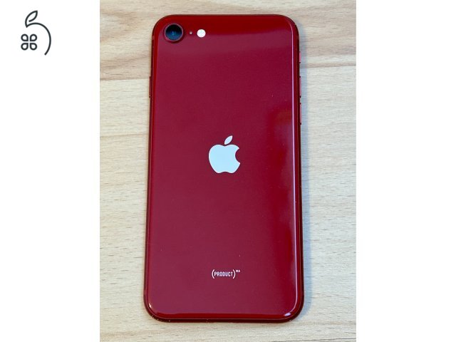 Újszerű iPhone SE 3 Red 64gb Független 84% akku