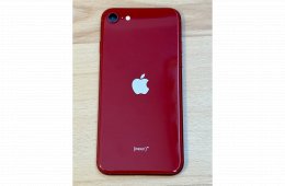 Újszerű iPhone SE 3 Red 64gb Független 84% akku