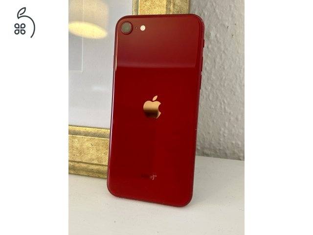 Újszerű iPhone SE 3 Red 64gb Független 84% akku
