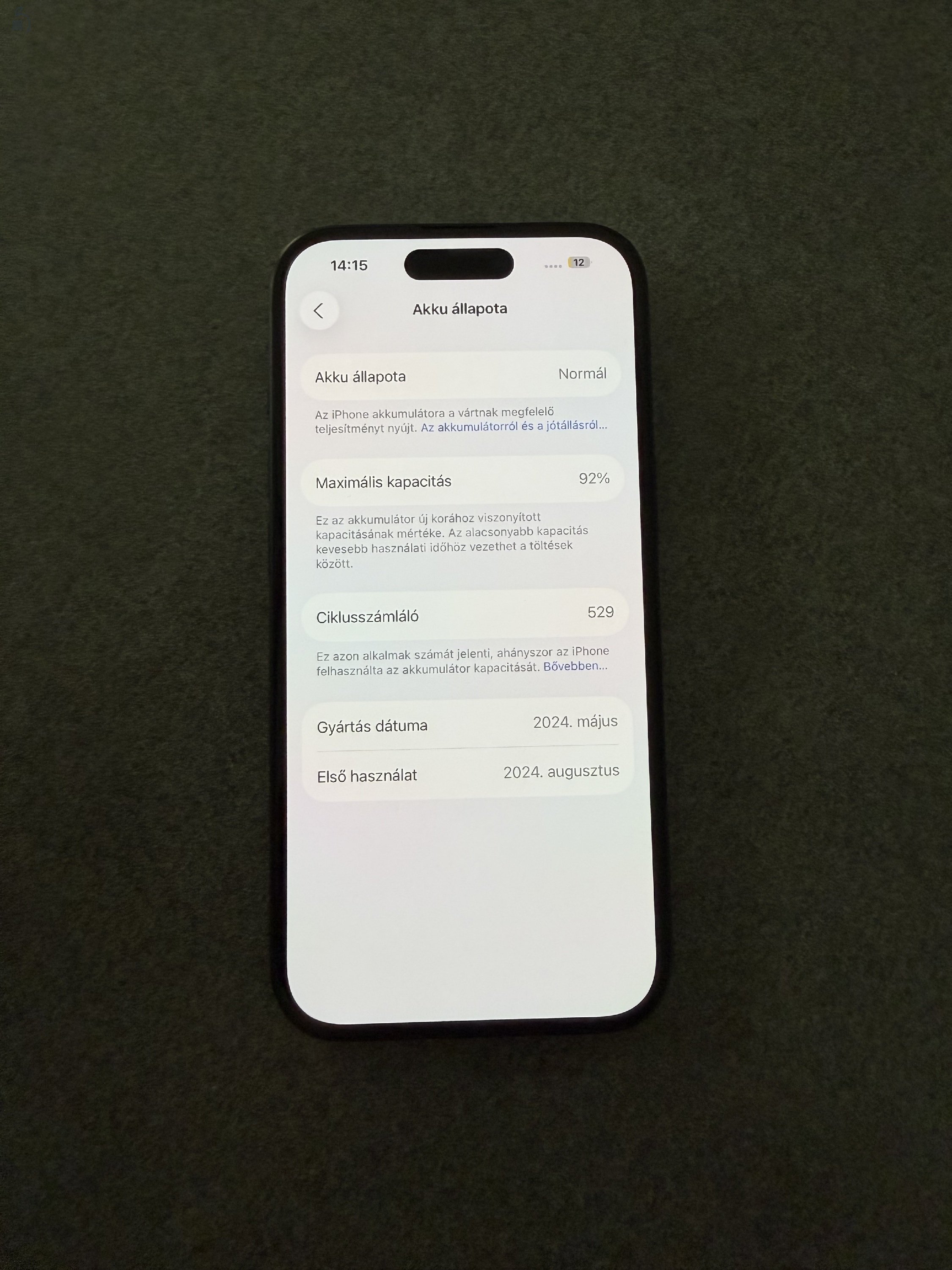 Iphone 15 black 128gb