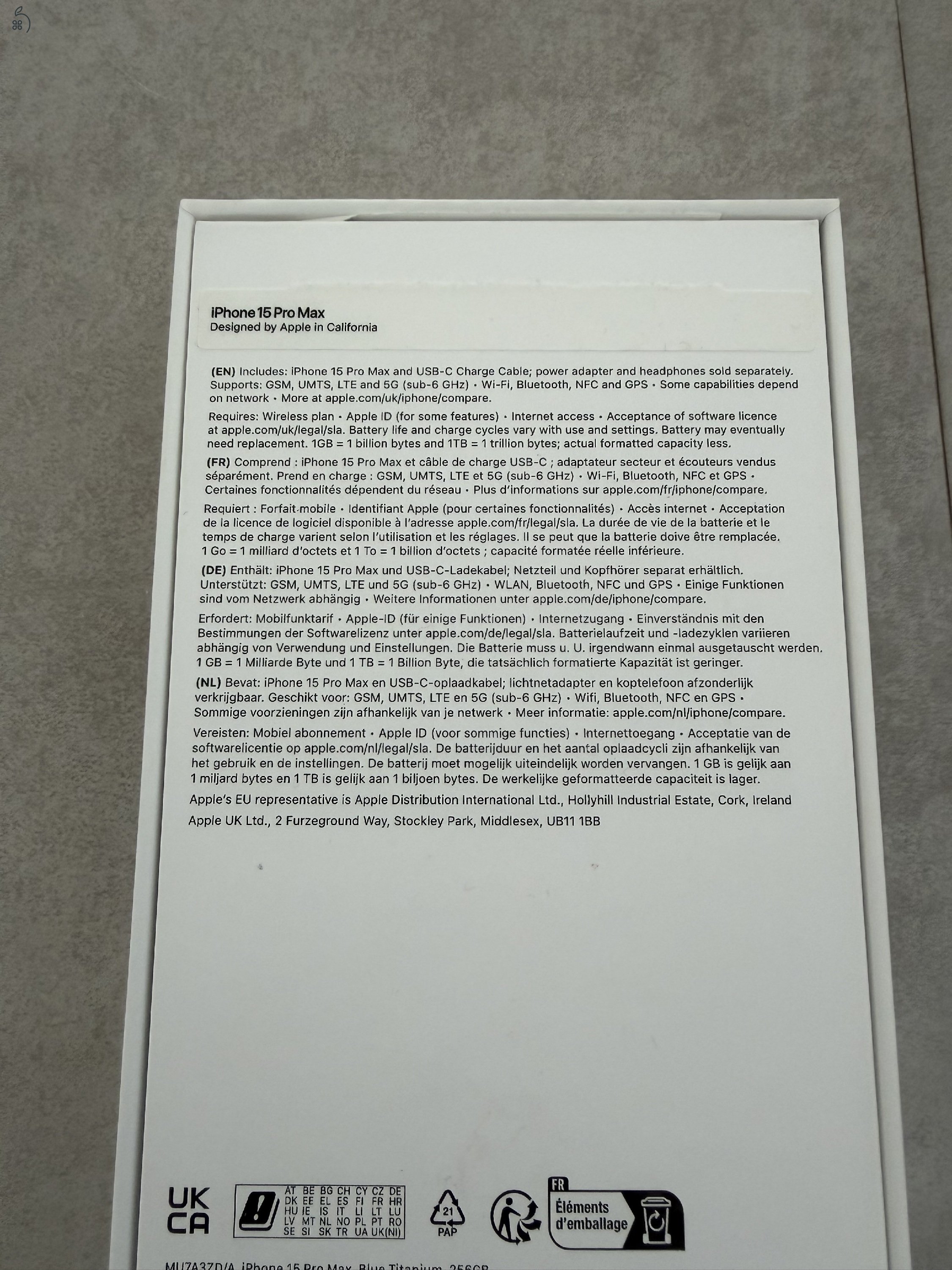 Apple iPhone 15 Pro Max 256 GB