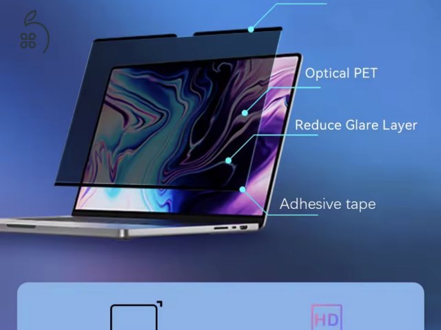 Mágneses Privacy képernyőfólia Macbook Pro 14