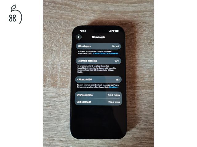 ???? iPhone 15 – 128 GB – fekete – megkímélt