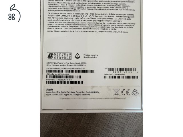 Iphone 14 PRO fekete 128GB