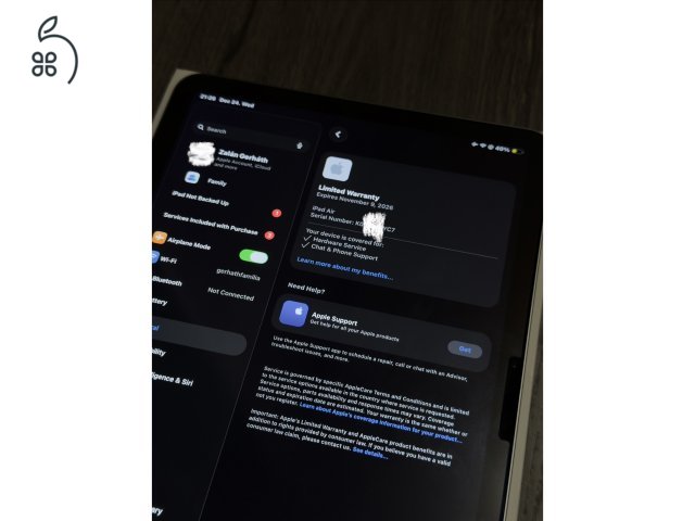 Garanciás iPad Air M3 11” 128 GB WiFi + Tok és üvegfólia