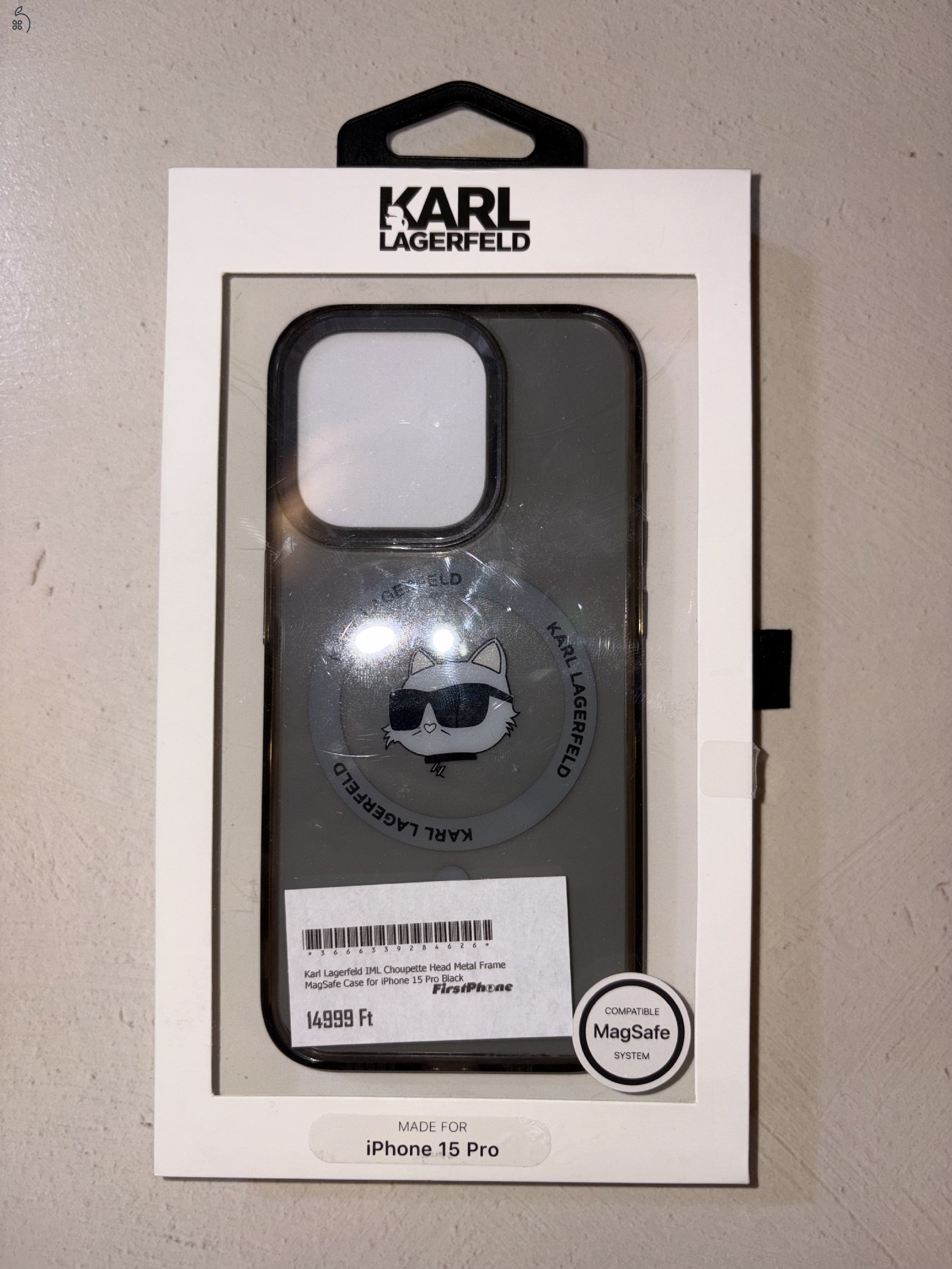 Eladó iPhone 15 pro 128Gb+ Karl lagerfeld tok