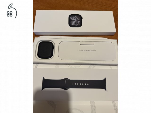 Apple Watch Series 11, 46mm, JetBlack, GPS, Aktiválatlan!! Euronics garancia: 2 év